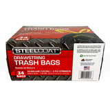 Large Drawstring Trash Bag, 34-ct, 33-gallon, Black, Diamond Stretch Tech