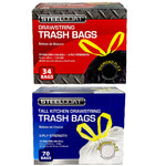 At Home Trash Bag Bundle, Drawstring, Premium Stretch (2 Boxes, 2 Sizes)