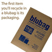 blubag Reusable Recycling Bag, 13 Gal Tall Kitchen Drawstring, 1-Pack