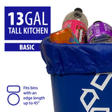 blubag Reusable Recycling Bag, 13 Gal Tall Kitchen Drawstring, 1-Pack