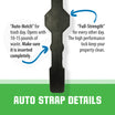 Strong Strap™ AUTO Stretch Latch, Lid Lock for Trash Cans