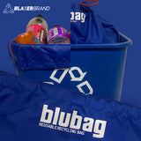 blubag Reusable Recycling Bag, 13 Gal Tall Kitchen Drawstring, 1-Pack